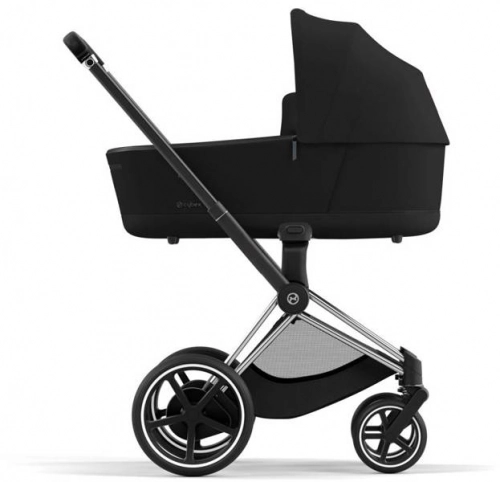 Cybex e-Priam Deep Black Chrome black frame Коляска с Люлькой