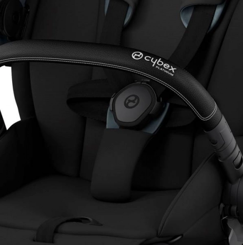 Cybex e-Priam Deep Black Matt black frame Pastaigu rati