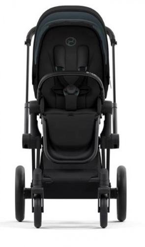 Cybex e-Priam Deep Black Matt black frame Pastaigu rati