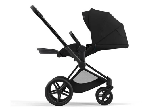 Cybex e-Priam Deep Black Matt black frame Pastaigu rati