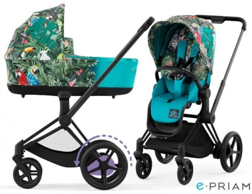 Cybex e-Priam Matt black Шасси с каркасом