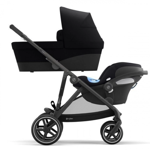 Cybex Gazelle S Deep Black + Aton M I-Size Коляска для двойняшек