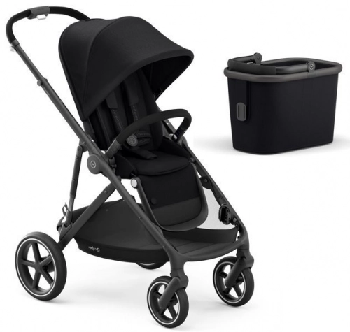 Cybex Gazelle S Deep Black + Aton M I-Size Коляска для двойняшек