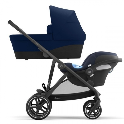 Cybex Gazelle S Navy Blue + Aton M I-Size Dvīņu rati