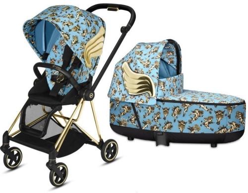 Cybex Mios 2.0 + Cloud Z Cherub Blue Bērnu rati 3in1