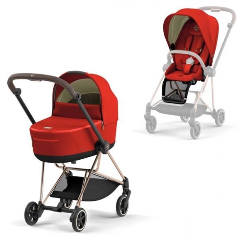 Cybex Mios 3.0 Autumn Gold + Cloud Z I-Size + Rose gold frame Детская коляска 4in1