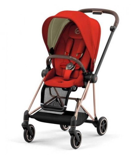 Cybex Mios 3.0 Autumn Gold Plus + Cloud Z I-Size + Rose gold frame Bērnu rati 3in1
