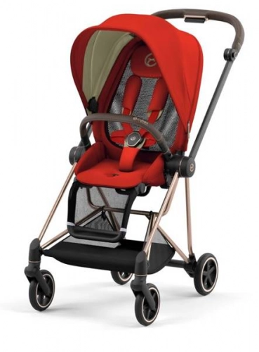 Cybex Mios 3.0 Autumn Gold Plus + Cloud Z I-Size + Rose gold frame Bērnu rati 3in1
