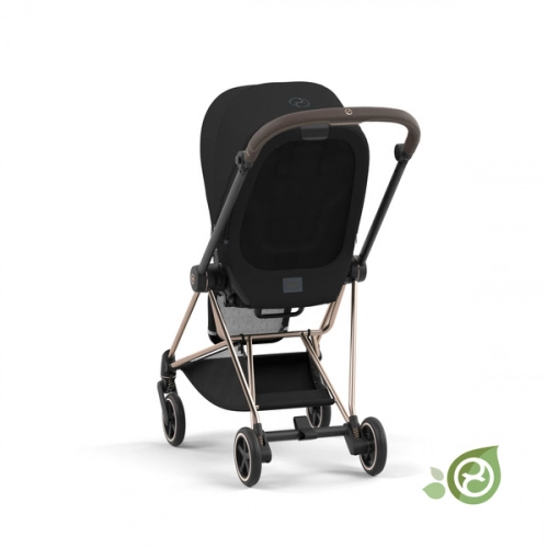 Cybex Mios 3.0 + Cloud Z2 i-Size Eco Onyx Black + Rose gold frame Bērnu rati 3in1