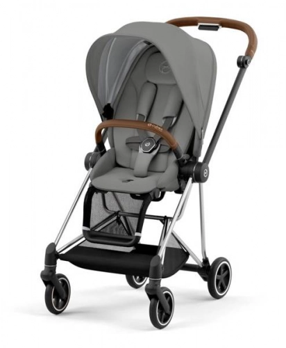 Cybex Mios 3.0 + Cloud Z2 i-Size Soho Grey + Chrome brown frame Bērnu rati 3in1