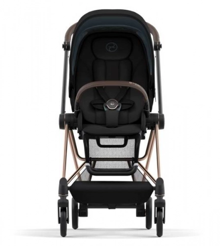 Cybex Mios 3.0 Deep Black + Cloud Z I-Size + Rose gold frame Bērnu rati 4in1