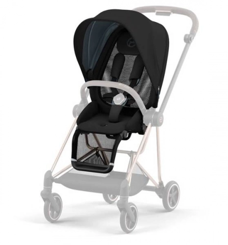 Cybex Mios 3.0 Deep Black + Cloud Z I-Size + Rose gold frame Bērnu rati 4in1