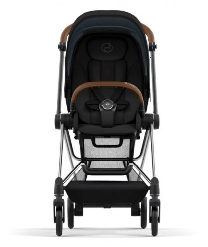 Cybex Mios 3.0 Deep Black Plus + Cloud Z I-Size + Chrome Brown frame Bērnu rati 3in1