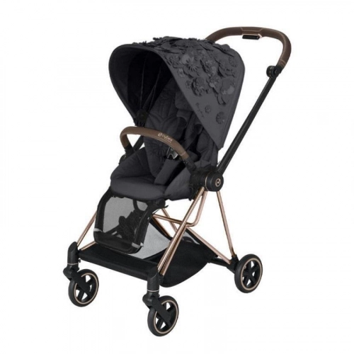 Cybex Mios 3.0 Dream Grey Simply Flowers + Cloud Z I-Size + Rose gold frame Bērnu rati 4in1