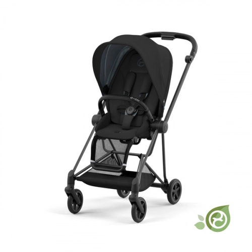 Cybex Mios 3.0 Eco Onyx Black + Cloud Z2 I-Size + Matt Black frame Bērnu rati 4in1
