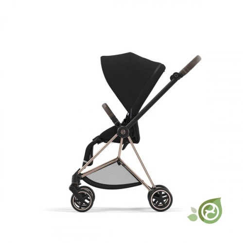 Cybex Mios 3.0 Eco Onyx Black + Cloud Z2 I-Size + Rose gold frame Bērnu rati 4in1