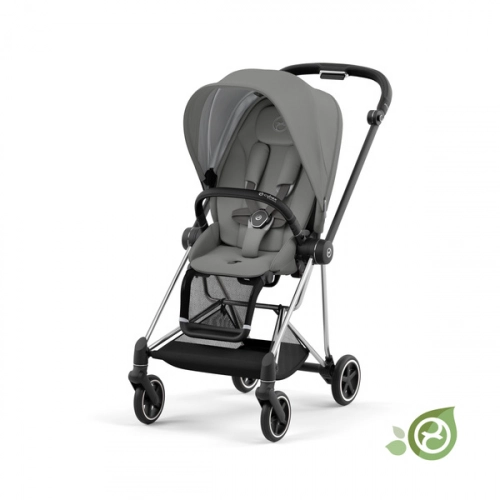 Cybex Mios 3.0 Eco Pearl Grey + Cloud Z2 I-Size + Rose gold frame Bērnu rati 4in1