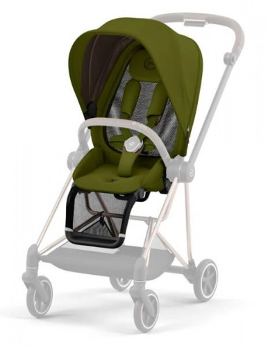 Cybex Mios 3.0 Khaki Green Plus + Cloud Z I-Size + Rose gold frame Bērnu rati 3in1