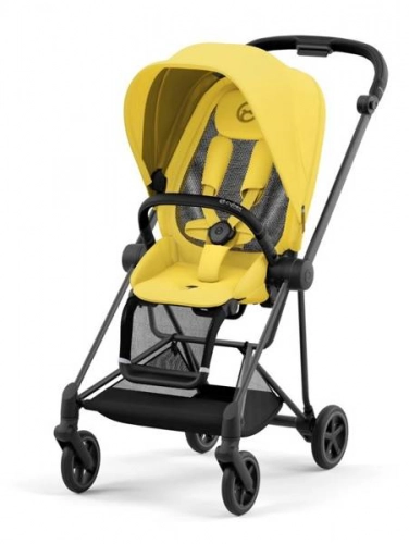 Cybex Mios 3.0 Mustard Yellow Plus + Cloud Z I-Size + Matt Black frame Bērnu rati 3in1
