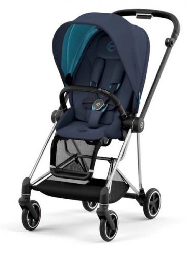 Cybex Mios 3.0 Nautical Blue + Cloud Z I-Size + Chrome Black frame Bērnu rati 4in1
