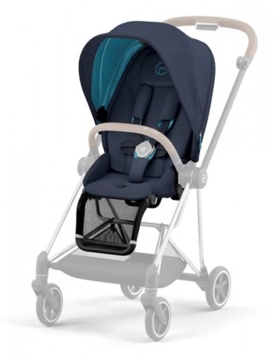 Cybex Mios 3.0 Nautical Blue + Cloud Z I-Size + Chrome Brown frame Bērnu rati 4in1