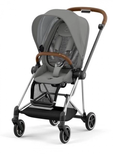 Cybex Mios 3.0 Soho Grey + Cloud Z I-Size + Chrome Brown frame Bērnu rati 4in1