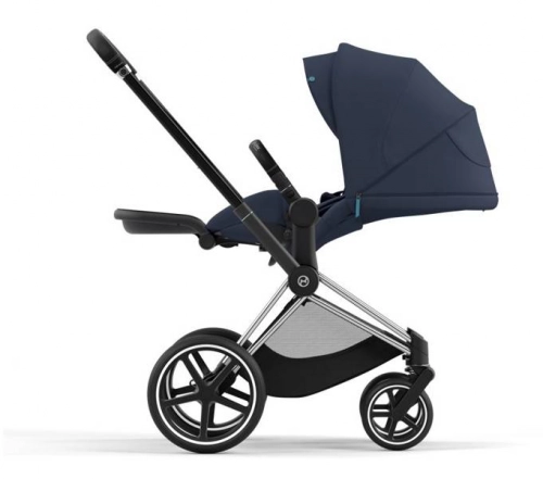 Cybex Priam 4.0 + Cloud Z I-size Chrome black frame Nautical Blue Bērnu rati 3in1