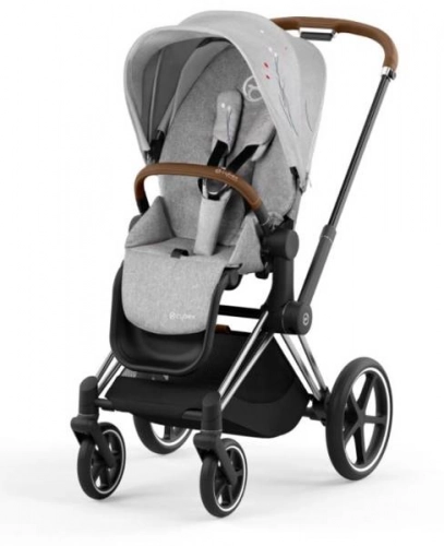 Cybex Priam 4.0 + Cloud Z I-size Chrome brown frame Koi Crystallized Детская коляска 3in1