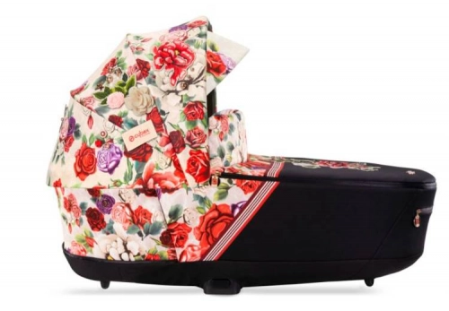 Cybex Priam 4.0 + Cloud Z I-size Gold rose frame Spring Blossom Light Bērnu rati 3in1