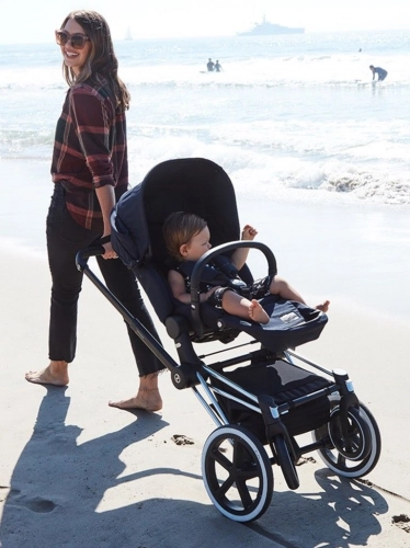 Cybex Priam 4.0 + Cloud Z2 I-size Chrome black frame Khaki Brown Детская коляска 3in1