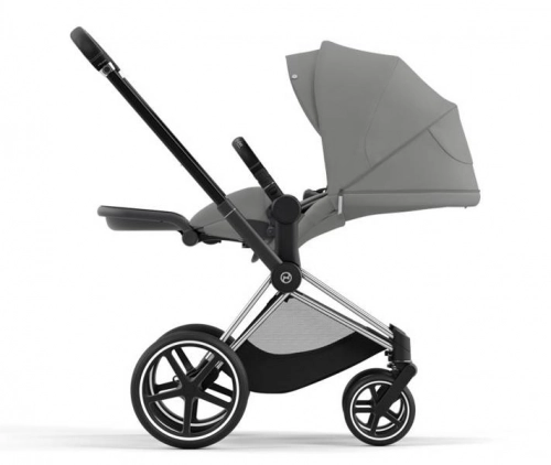 Cybex Priam 4.0 + Cloud Z2 I-size Chrome black frame Soho Grey Bērnu rati 3in1