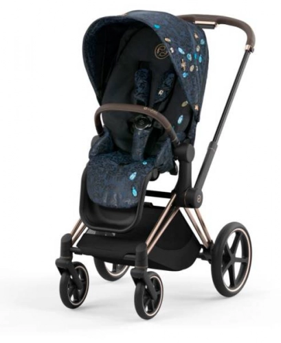 Cybex Priam 4.0 Jewels of Nature + Gold rose frame Pastaigu rati