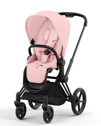 Cybex Priam 4.0 Peach Pink Matt Black frame Bērnu rati 2in1