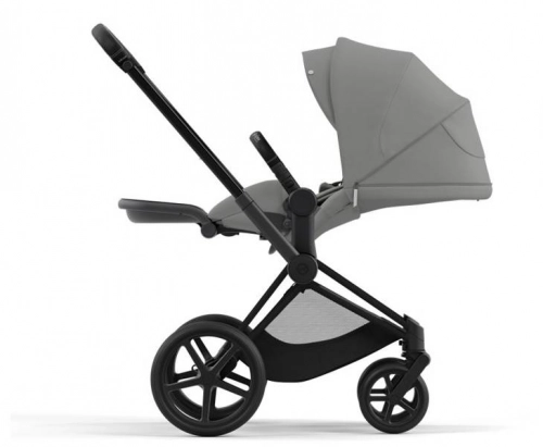 Cybex Priam 4.0 Soho Grey + Matt black frame Pastaigu rati