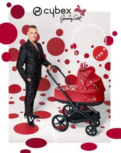 Cybex Priam Petticoat by Jeremy Scott + Matt black frame Коляска с Люлькой