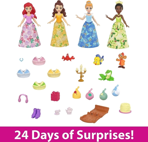 Disney Princess Advent Calendar + 16 surprises HLX06 Рождественский Календарь + 4 Куклы