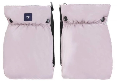 Варежки-муфта на коляску Zaffiro Plush Pastel Pink