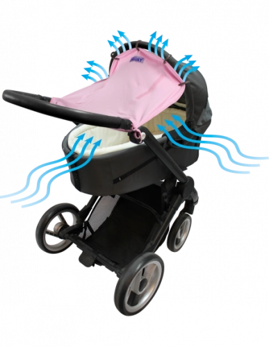 Dooky универсальный защитный экран от солнца Baby Pink