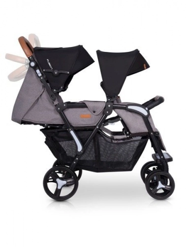 Easy Go Fusion Grey Fox Dvīņu rati