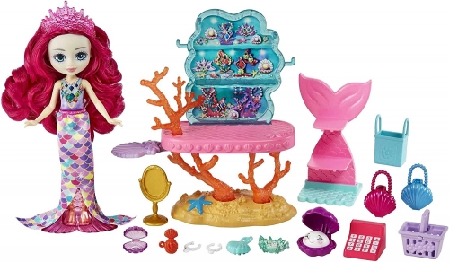 Enchantimals Ocean Treasures Shop Playset Milagra HCF71 Кукла русалка 15+
