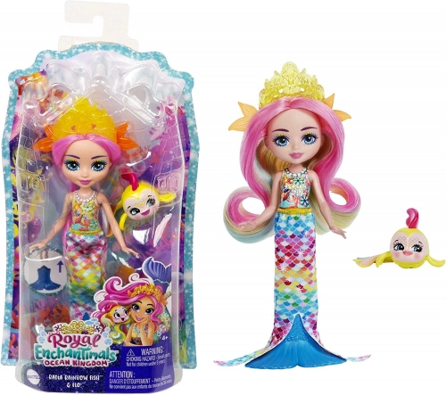 Enchantimals Rainey Radia Rainbow Fish&Flo Кукла русалка HCF68