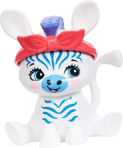 Mattel Enchantimals Glam Party Zemirah Zebra Grainy HNV28 + 5 Accessories Lelle ar dzīvnieku