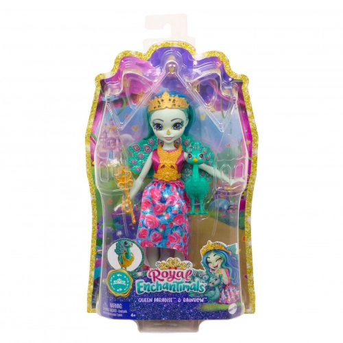 EnchantimalsQueen Penelope & Rainbow Lelle ar dzīvnieku GYJ14