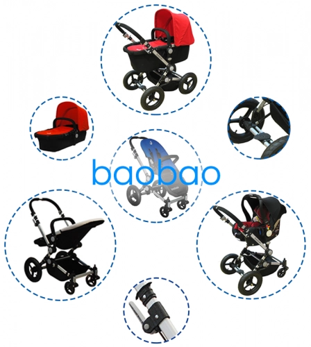 EuroBaby BaoBao Blue standart Bērnu rati 2in1
