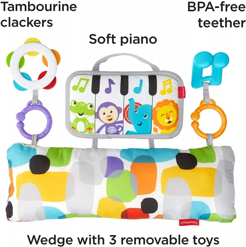 Fisher Price Musicians Piano Wedge Mini GJD27 Музыкальная Подушка для игры на животе