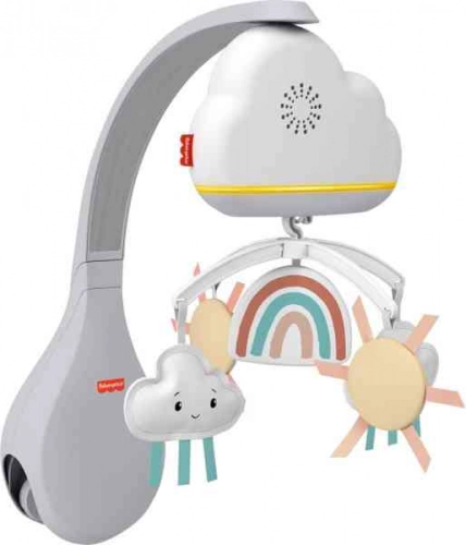 Fisher Price Muzikālais karuselis gultiņai Rainbow Bassinet HBP40