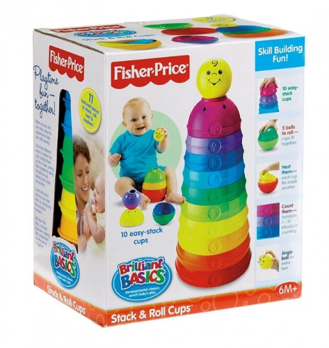 Fisher Price piramīda Stack & Roll W4472
