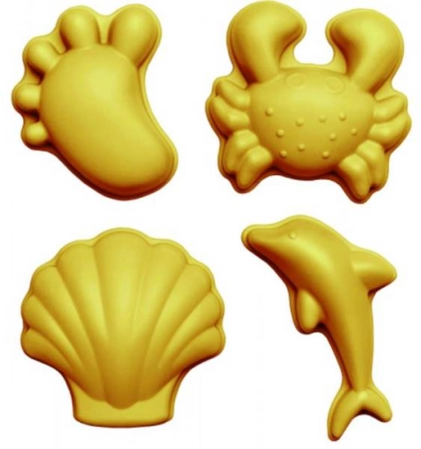Funkit World Scrunch Silikona smilšu formiņas Mustard
