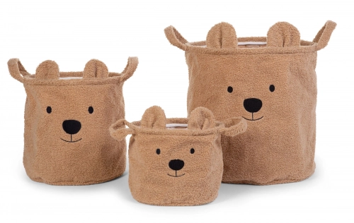 Корзина для хранения 3 шт. Childhome Teddy Beige