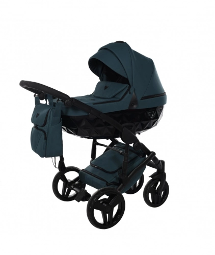 Junama Basic 02 Teal Bērnu rati 3in1